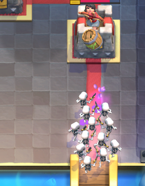 Clash Royale Hog Log Bait Deck Skeleton Army