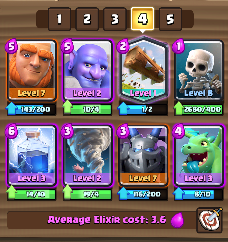 Clash Royale Giant Bowler Deck