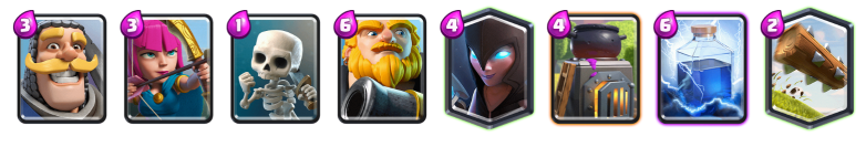 Clash Royale Best Royal Giant Night Witch Deck