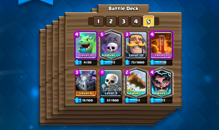 Clash Royale 5 Deck Slots June Update