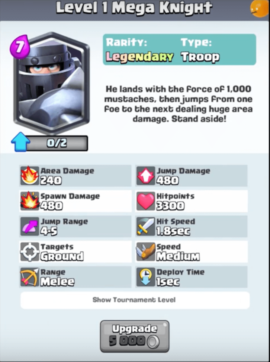 Mega Knight New Troop Clash Royale Update