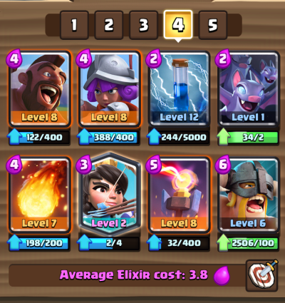 Bats Hog Cycle Deck Clash Royale