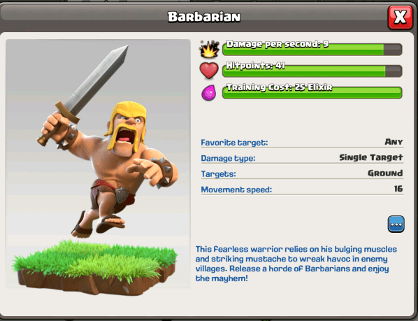 Clash of Clans Battle Ram Barbarians