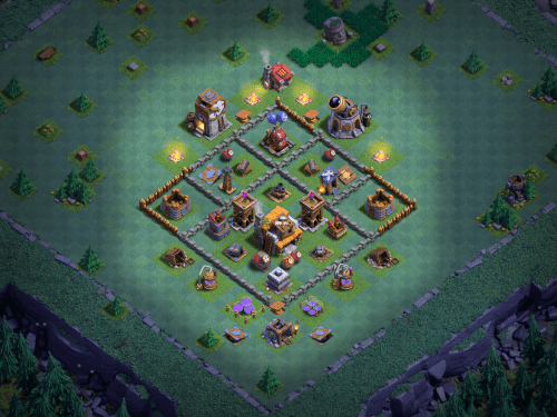 Anti-2 Star Builder Hall 5 Base Design Clash of Clans