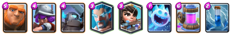 Clash Royale Giant Mini PEKKA Ice Wizard Deck