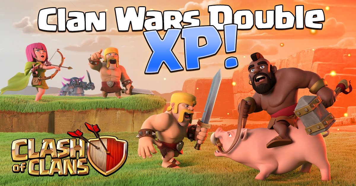 Clan War Double XP Clash of Clans Event