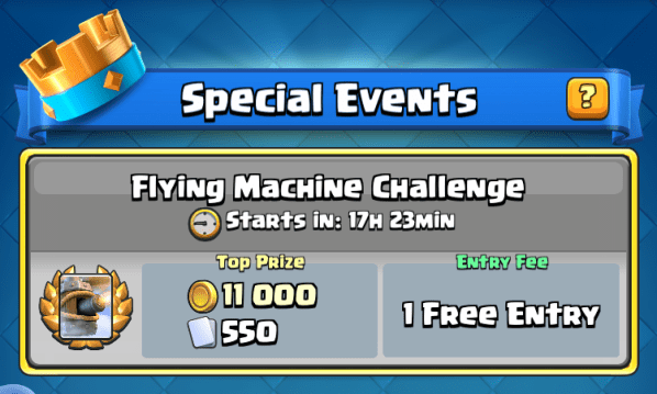 Flying Machine Challenge Clash Royale