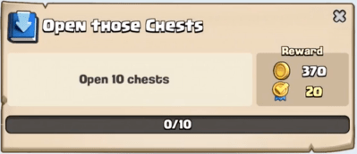 Open those Chests Quest Clash Royale