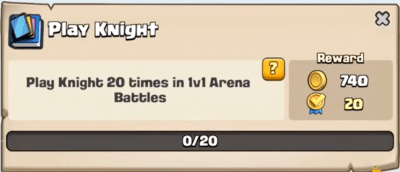 Play Knight Quest Clash Royale
