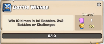 Battle Winner Quest Clash Royale