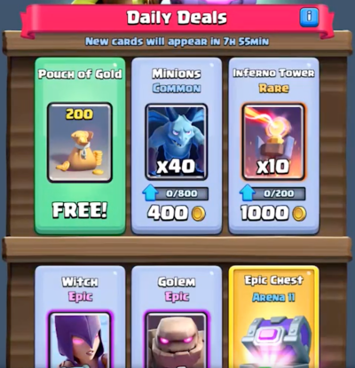New Epic Shop Clash Royale October Update