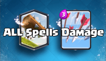 Clash Royale All Spells Damage