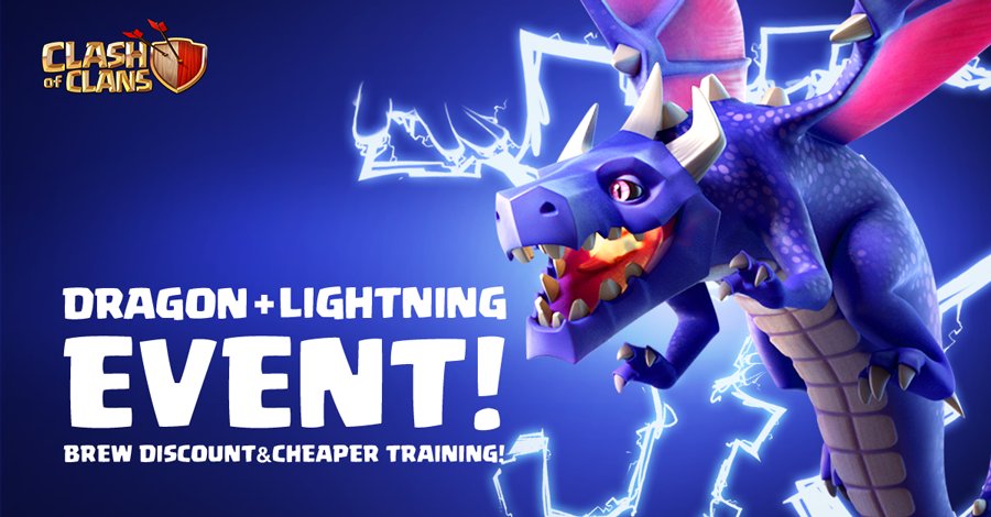 Thunderstruck Dragon Lightning Event Clash of Clans