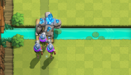 Golem Three Musketeers Beatdown Clash Royale