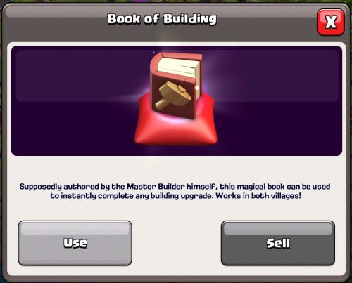 Book of Building Magic Item Clash of Clans