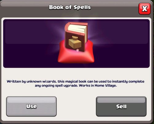 Book of Spells Magic Item Clash of Clans