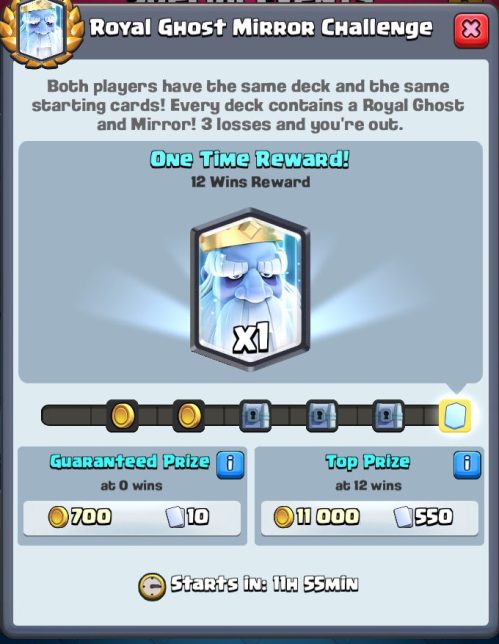 Royal Ghost Mirror Challenge Clash Royale