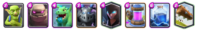 Clash Royale Golem Night Witch Deck 2018