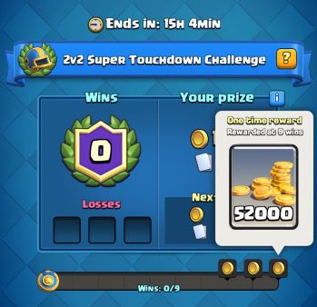 2v2 Super Touchdown Challenge Clash Royale
