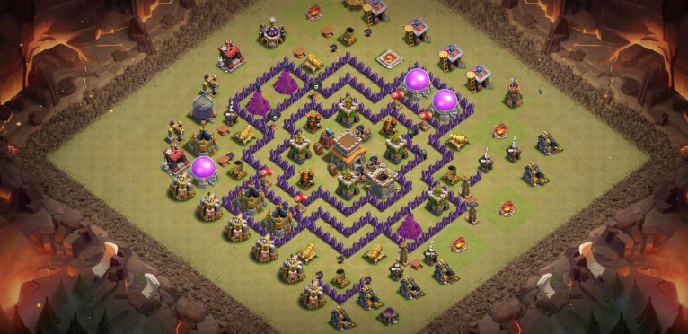 Town Hall 8 Base Design Layout Clash of Clans