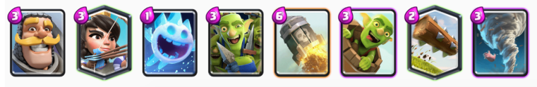 Lunar New Year Challenge Clash Royale Golem Log Zap Bait Deck