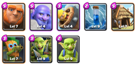 Gobdown Deck Goblin Challenge Clash Royale