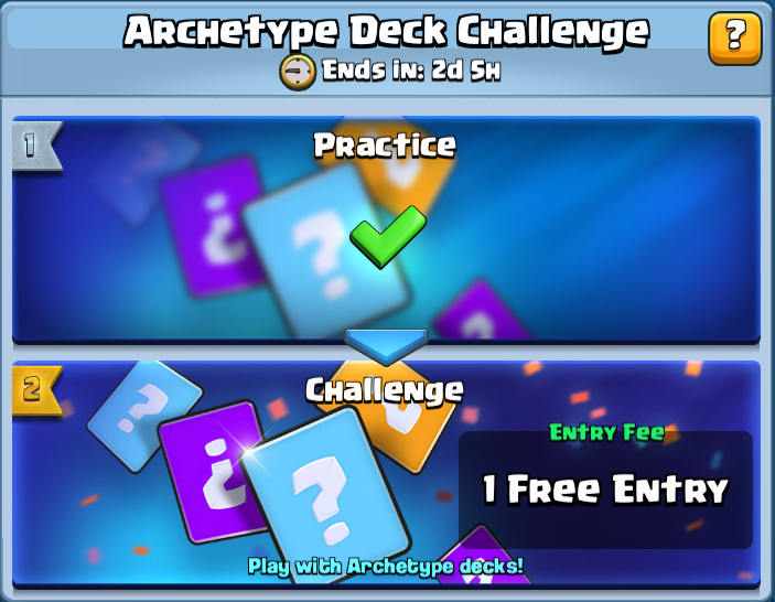 Archetype Deck Challenge Clash Royale