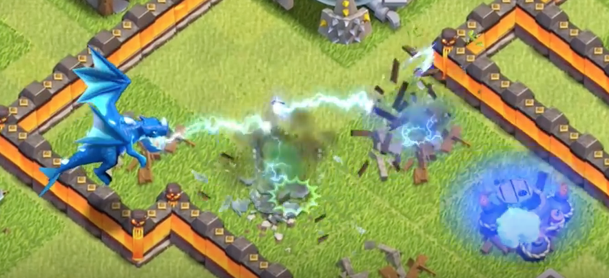 Electro Dragon Attack Clash of Clans