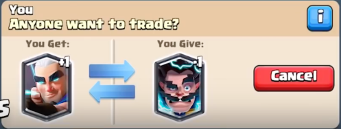 Trade Tokens Trading Cards Clash Royale
