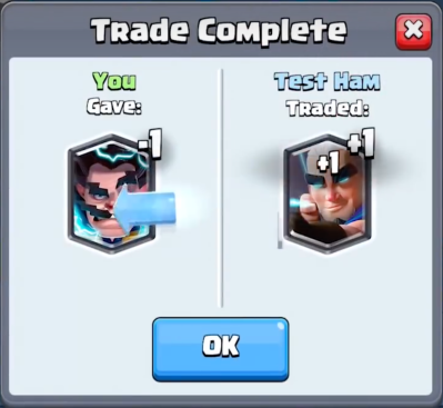 Trade Tokens Trading Cards Clash Royale