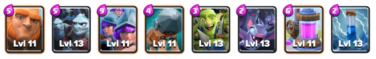 Giant Three Musketeers Deck Clash Royale September 2018