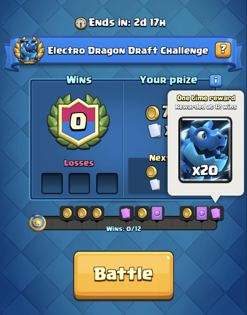 Electro Dragon Draft Challenge Rewards Clash Royale